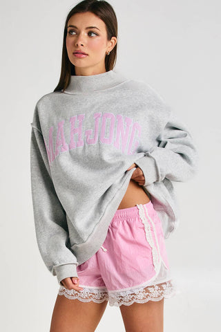 Mahjong Sweatshirt: Kelly Green/Gray