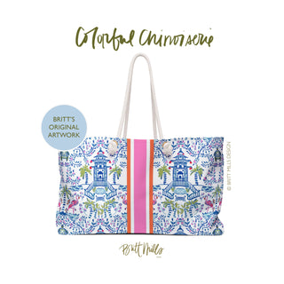 Britt Mills Mahjong Tote Bags: Dynasty
