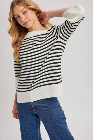 Raquel Boatneck Sweater: Tan