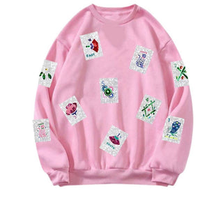 Sequin Mah Jong Sweatshirt