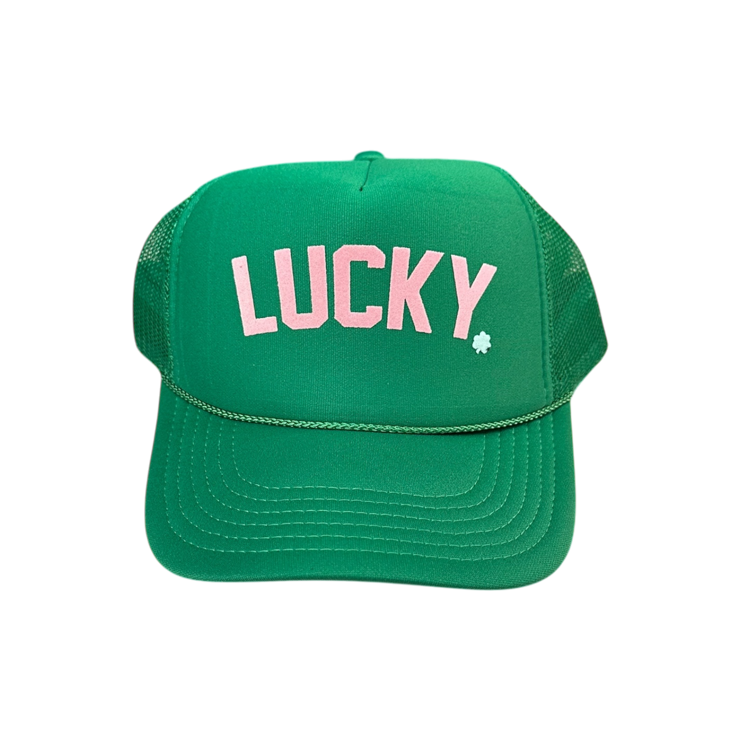 LUCKY Green Trucker Hat