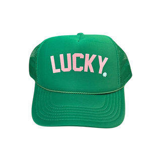 LUCKY Green Trucker Hat