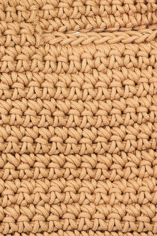 Straw Braided Fringe Bag: Kkaki