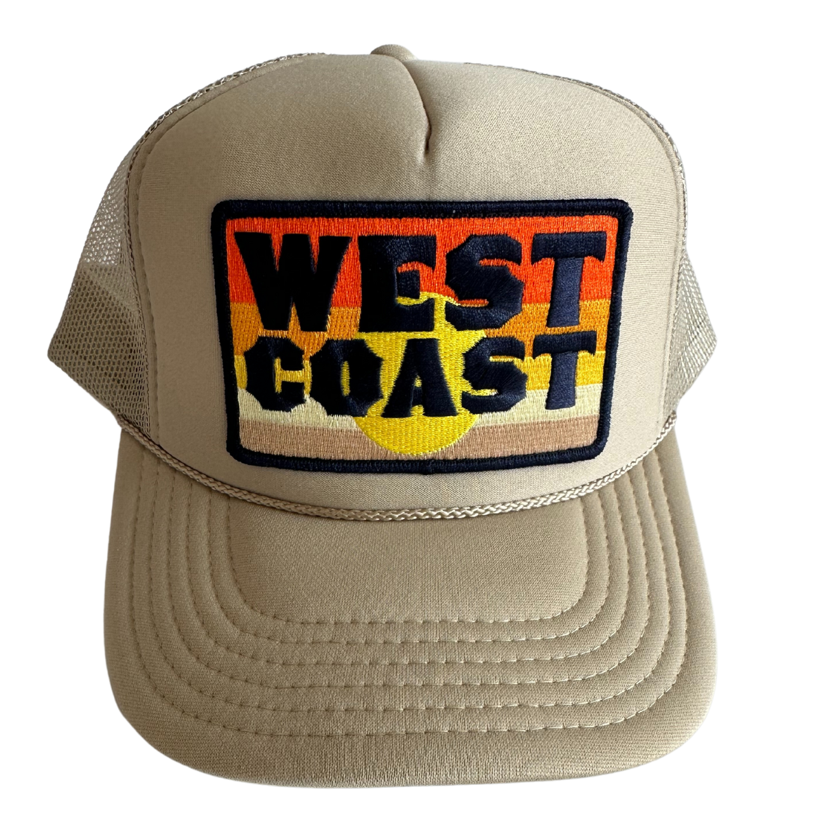 West Coast Patch Trucker Hat: Navy
