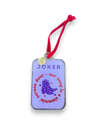 Cocktail Joker Acrylic Mahjong Ornament