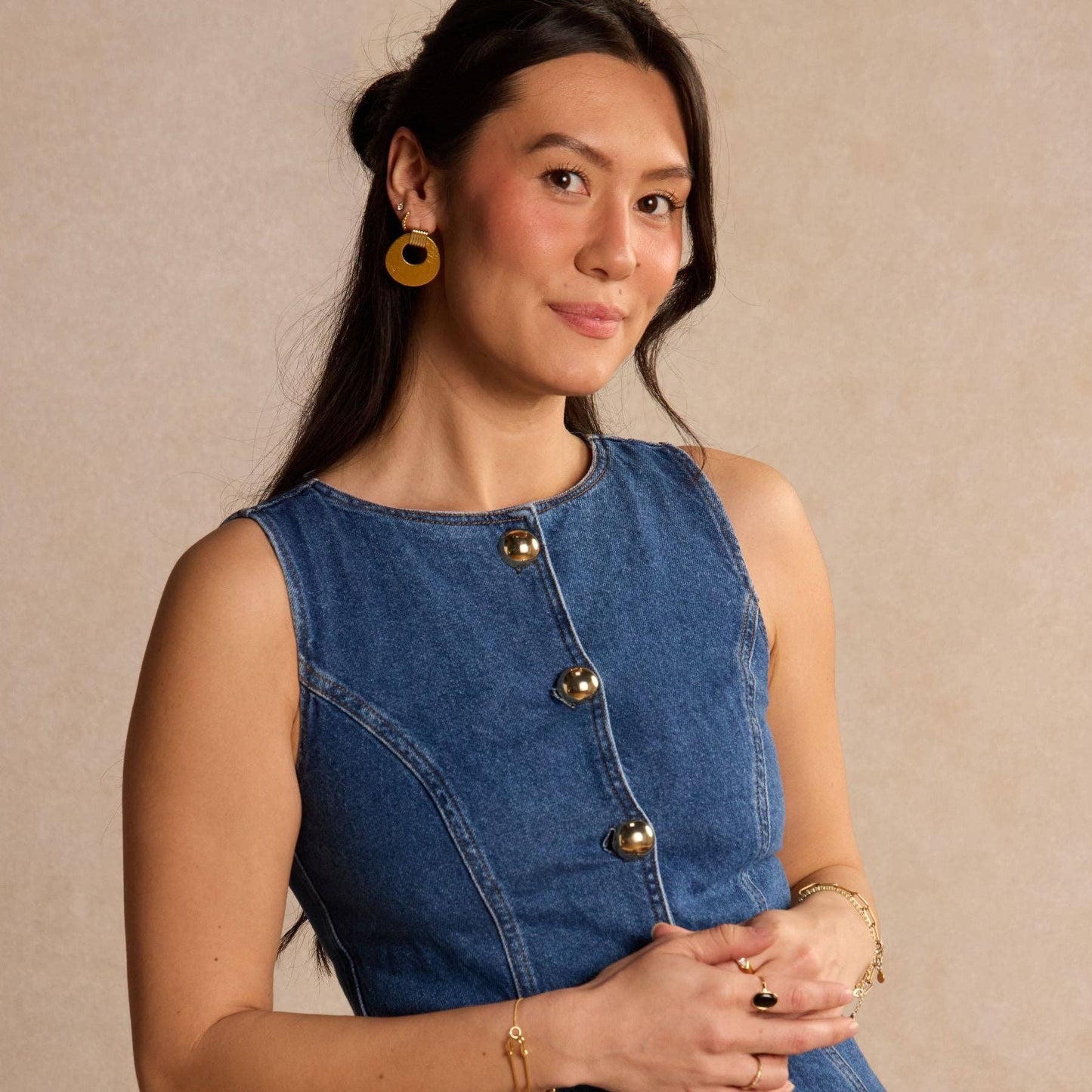 Tinley Vintage Gold Earrings