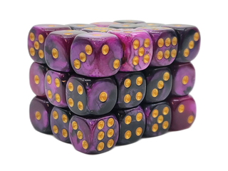 Midnight Purple Dice 36 Count
