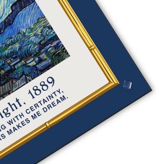 NEOPRENE Van Gogh Reversible Mahjong Mat – Starry Museum: The Starry Night | Wheat Field with Cypresses