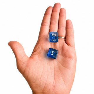 Swirl Translucent Mahjong Dice Gift Ready  : Cloudy Swirl