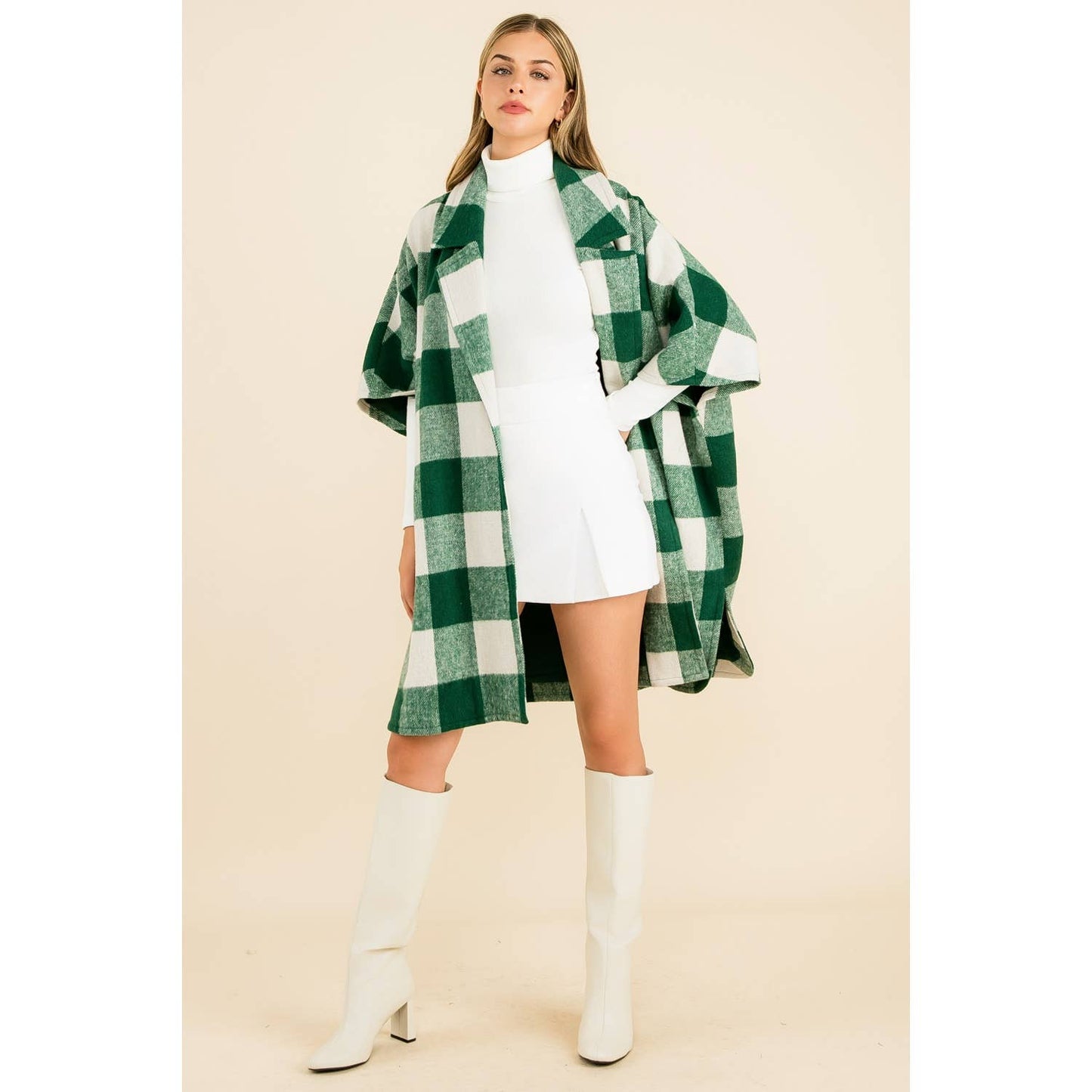 Chandler Checkered Long Coat