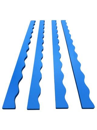 Wavy Mahjong Rack Pusher Set - Cobalt Blue