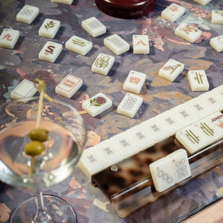 Brownstone Bloom Mahjong Tile Set