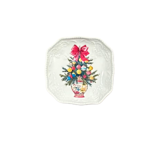 Christmas Holiday Chinoiserie Tree Dice Dish