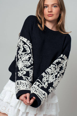 Allie Embroidered Sweater