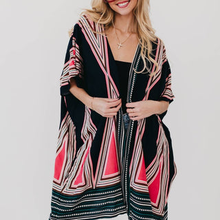 In The City Of Paradise Kimono: Navy