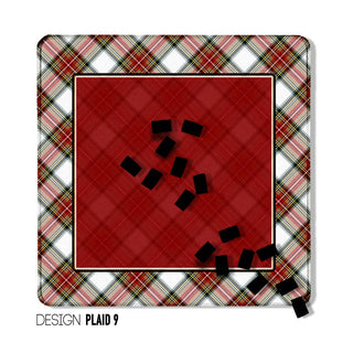 Mahjong Mat 31", Neoprene, Moody, Masculine, Winter Plaid: Design Plaid 7