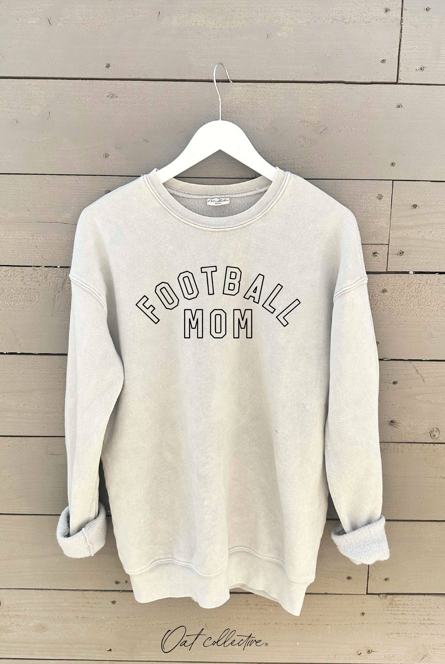 FOOTBALL MOM Mineral Graphic Sweatshirt: DUSTY FOREST