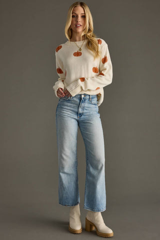 Pumpkin Sweater: Cream