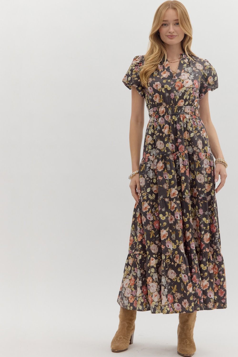 Litton Roses Litton Floral Dress – Wildflower and Rose