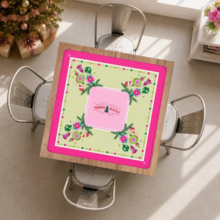 Very Merry Mahj Mahjong Mat | Pink
