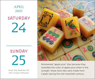 Art of Mahjong 2027 Day-to-Day Calendar by Katherine  Hartman: Calendar; 640 pages / English