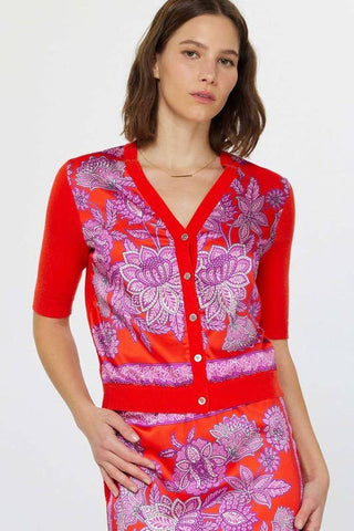 Paisley Floral Printed  Cardigan