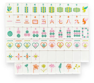 Peace Love Mahjong Vibrant Vibes Tile Set
