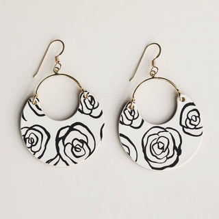 Ecru Rosette Ninas Earrings
