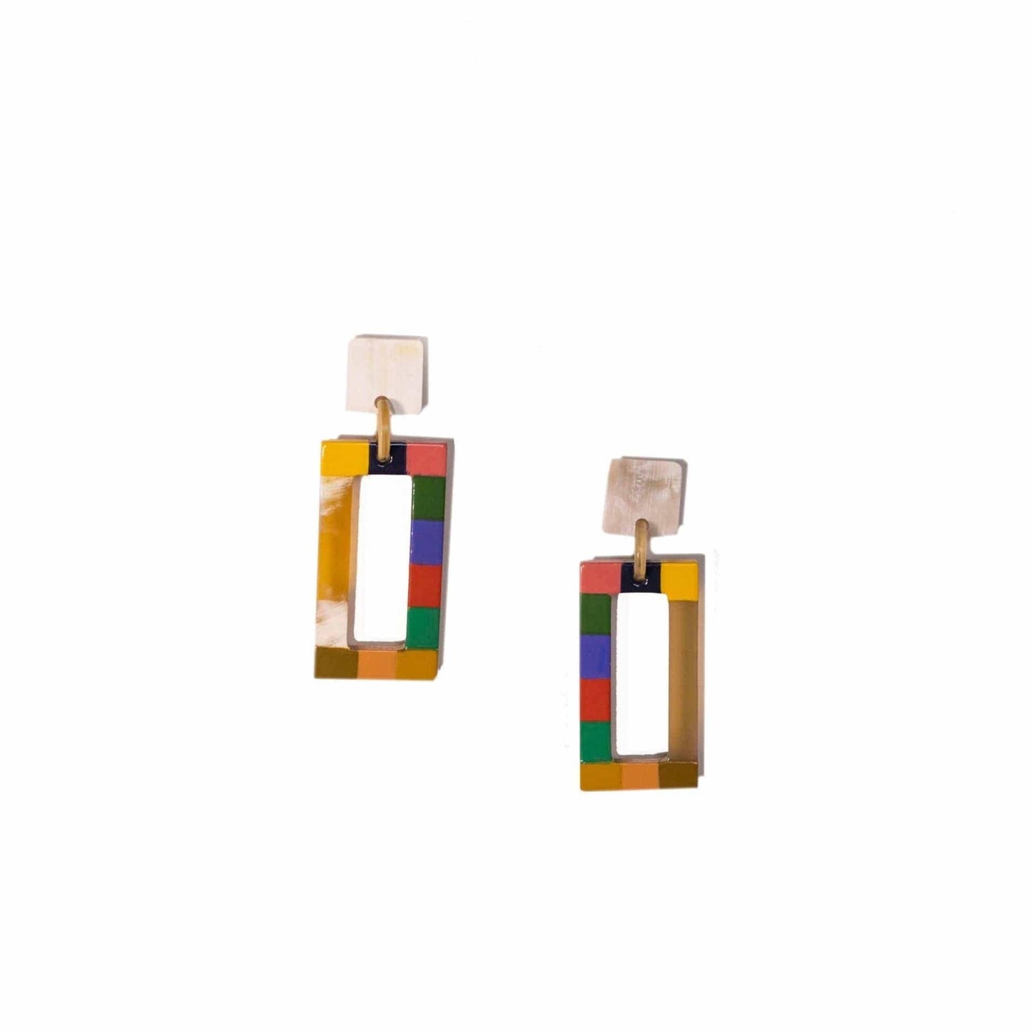 Gem Colorblock Earrings