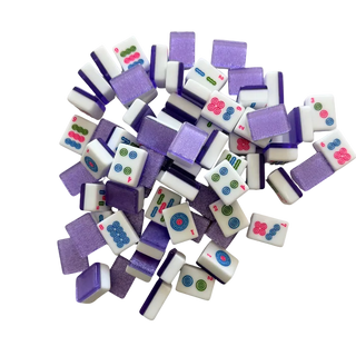 Lavender Sparkle Mahjong Tile Set