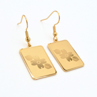 Mahjong Flower Power Earrings