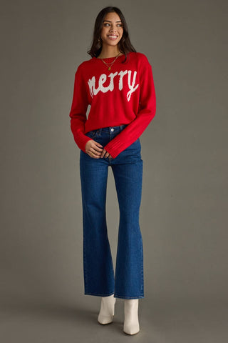 Merry Sweater: Red/White