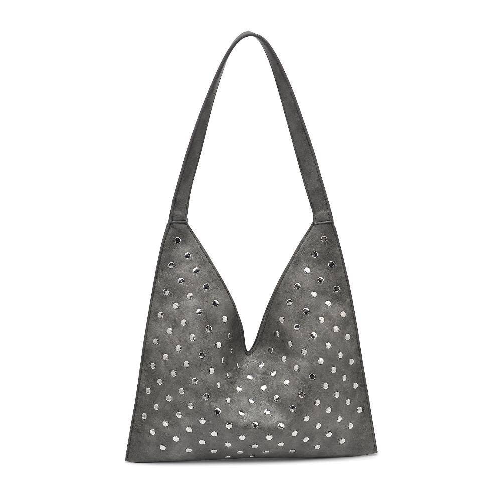 Tori Studded Hobo: Chocolate