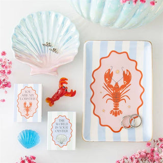 Iridescent Shell Coastal Trinket Dish