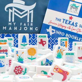 THE TEXAS SERIES  |  Mahjong with Lone Star Flair  |  Mesquite White Tile Set