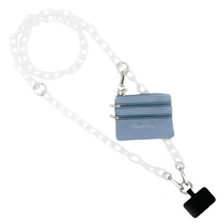Clip & Go Crossbody Ice Chain Phone Accessory : Rainbow - Pink Pouch