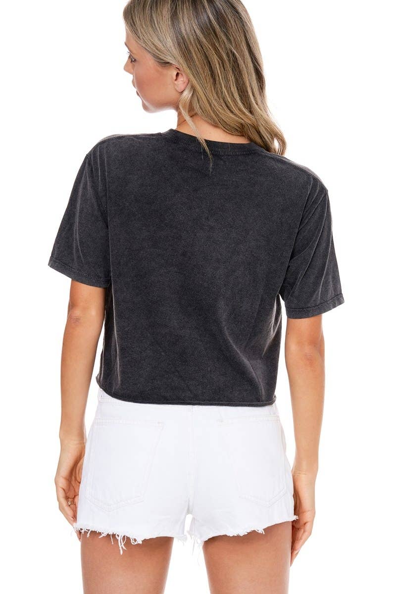 'PUFF' Georgia Graphic T-Shirt: BLACK