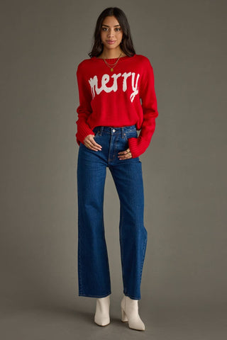 Merry Sweater: Red/White