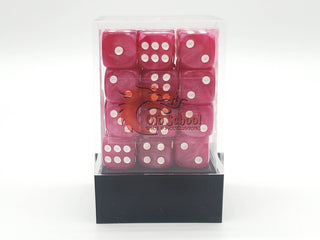 Old School 36ct 12mm D6 Dice Set: Pearl Drop - Pink