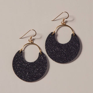 Black Sparkle Nina Earrings