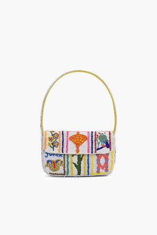 Mahjong Royale Fully Hand-Beaded Shoulder Bag
