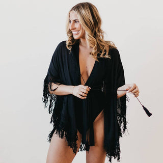 Ocean City Cover Up: Black