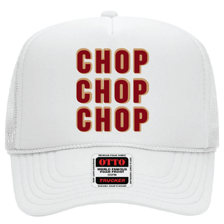 Chop Chop Chop- White Trucker