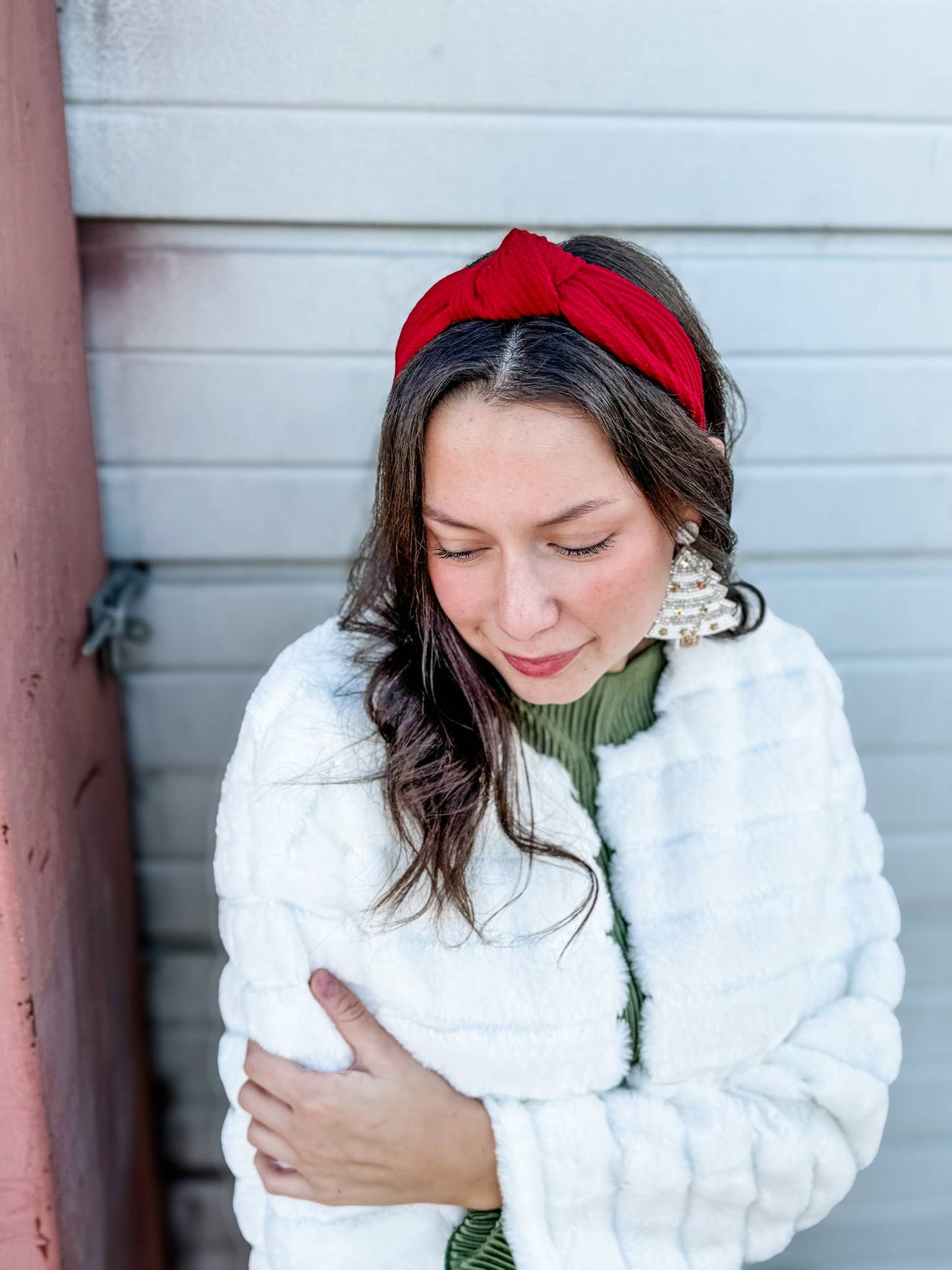 Ruby Red Ribcord Structured Headband