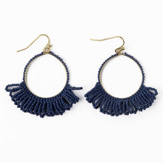 Kendra Earrings: Navy
