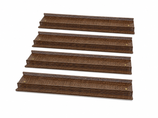 Tala Horizon Mahjong Rack & Pusher | Chocolate Woven Rattan (Preorder)