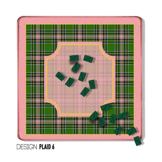 Mahjong Mat 31", Neoprene, Moody, Masculine, Winter Plaid: Design Plaid 6