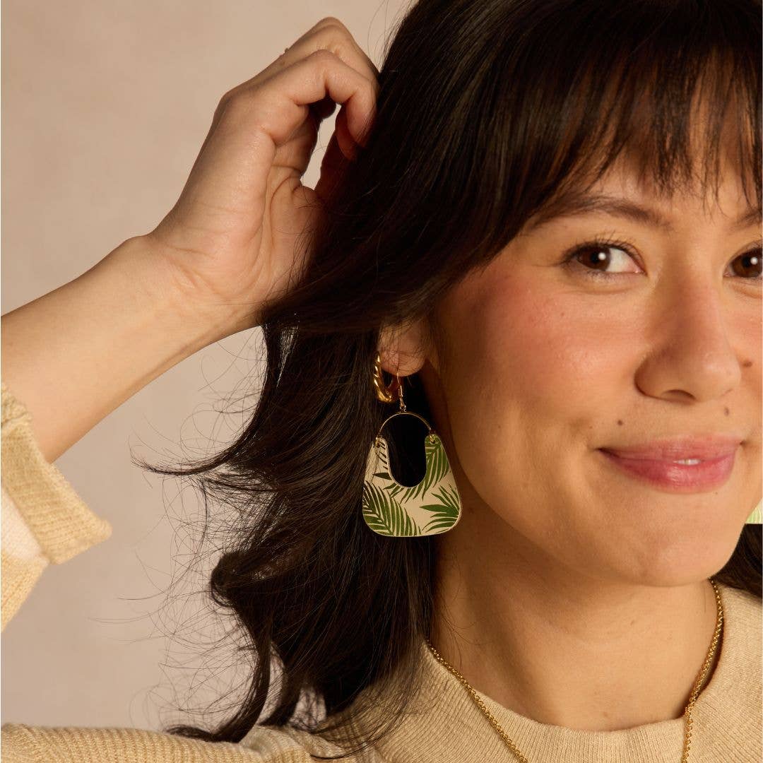 Ecru Palm Nora Earrrings