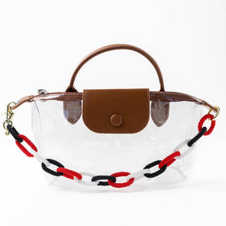 Game Day Beaded Bag Chain Red + Black Wholesale