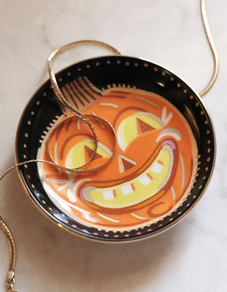 Vintage Jack-o-Lantern Dice Dish